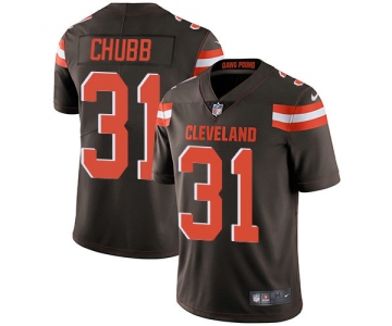 Nike Cleveland Browns #31 Nick Chubb Brown Team Color Men's Stitched NFL Vapor Untouchable Limited Jersey