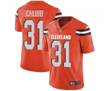 Nike Cleveland Browns #31 Nick Chubb Orange Alternate Men's Stitched NFL Vapor Untouchable Limited Jersey