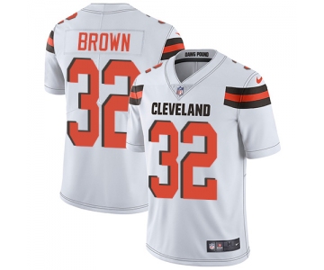 Nike Cleveland Browns #32 Jim Brown White Men's Stitched NFL Vapor Untouchable Limited Jersey