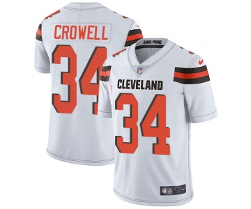Nike Cleveland Browns #34 Isaiah Crowell White Men's Stitched NFL Vapor Untouchable Limited Jersey