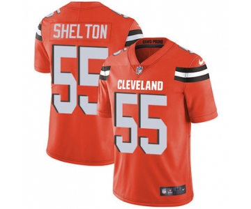 Nike Cleveland Browns #55 Danny Shelton Orange Alternate Men's Stitched NFL Vapor Untouchable Limited Jersey