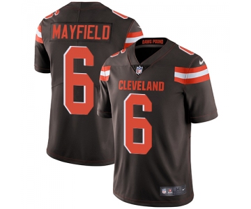 Nike Cleveland Browns #6 Baker Mayfield Brown Team Color Men's Stitched NFL Vapor Untouchable Limited Jersey
