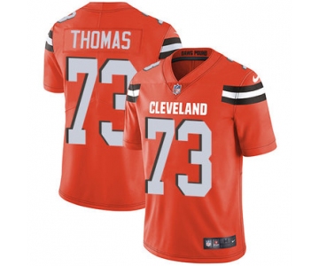 Nike Cleveland Browns #73 Joe Thomas Orange Alternate Men's Stitched NFL Vapor Untouchable Limited Jersey