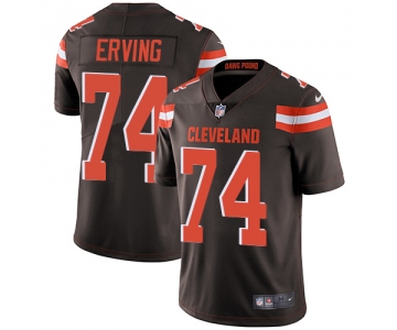 Nike Cleveland Browns #74 Cameron Erving Brown Team Color Men's Stitched NFL Vapor Untouchable Limited Jersey