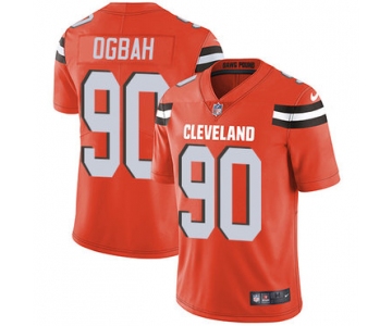 Nike Cleveland Browns #90 Emmanuel Ogbah Orange Alternate Men's Stitched NFL Vapor Untouchable Limited Jersey
