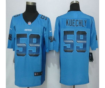 Carolina Panthers #59 Luke Kuechly Light Blue Strobe 2015 NFL Nike Fashion Jersey