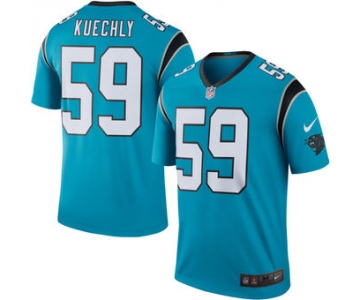 Men's Carolina Panthers #59 Luke Kuechly Nike Blue Color Rush Legend Jersey