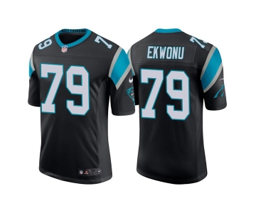 Men's Carolina Panthers #79 Ikem Ekwonu 2022 Black Stitched Jersey