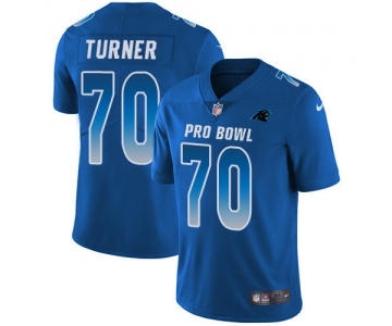 Nike Carolina Panthers #70 Trai Turner Royal Men's Stitched NFL Limited NFC 2019 Pro Bowl Jersey