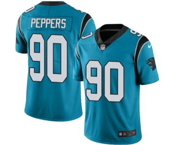 Nike Carolina Panthers #90 Peppers Blue Alternate Stitched NFL Vapor Untouchable Limited Jersey