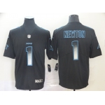 Nike Panthers 1 Cam Newton Black Arch Smoke Vapor Untouchable Limited Jersey