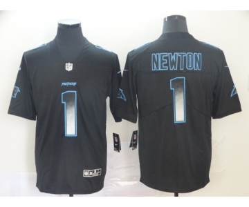 Nike Panthers 1 Cam Newton Black Arch Smoke Vapor Untouchable Limited Jersey