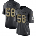 Nike Panthers #58 Thomas Davis Sr Black Men's Stitched NFL Limited 2016 Salute to Service Jersey