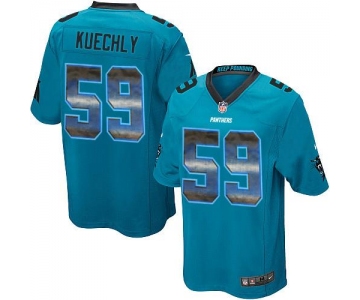 Nike Panthers #59 Luke Kuechly Blue Alternate Men's Stitched NFL Limited Strobe Jersey