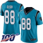 Nike Panthers #88 Greg Olsen Blue Alternate Men's Stitched NFL 100th Season Vapor Limited Jersey