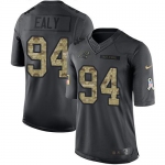 Nike Panthers #94 Kony Ealy Black Men's Stitched NFL Limited 2016 Salute to Service Jersey