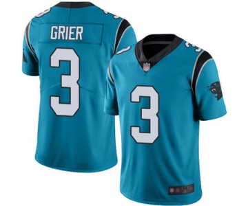 Panthers #3 Will Grier Blue Alternate Men's Stitched Football Vapor Untouchable Limited Jersey