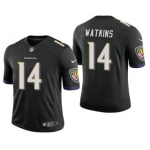 Men's Baltimore Ravens #14 Sammy Watkins Black 2021 Vapor Untouchable Stitched NFL Nike Limited Jersey