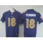 Men's Baltimore Ravens #18 Breshad Perriman Purple 2016 Color Rush Stitched NFL Nike Limited Jersey