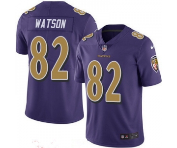 Men's Baltimore Ravens #82 Benjamin Watson Purple 2016 Color Rush Stitched NFL Nike Limited Jersey
