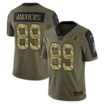 Men's Olive Baltimore Ravens #89 Mark Andrews 2021 Camo Salute To Service Limited Stitched Jersey