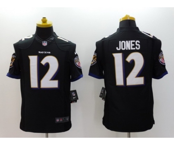 Nike Baltimore Ravens #12 Jacoby Jones 2013 Black Limited Jersey