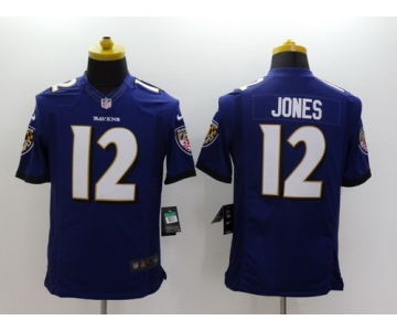 Nike Baltimore Ravens #12 Jacoby Jones 2013 Purple Limited Jersey