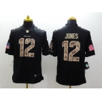 Nike Baltimore Ravens #12 Jacoby Jones Salute to Service Black Limited Jersey