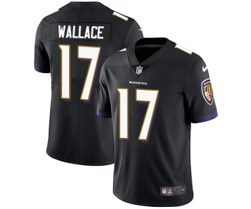 Nike Baltimore Ravens #17 Mike Wallace Black Alternate Men's Stitched NFL Vapor Untouchable Limited Jersey