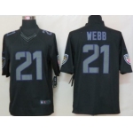 Nike Baltimore Ravens #21 Lardarius Webb Black Impact Limited Jersey