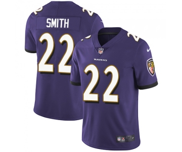 Nike Baltimore Ravens #22 Jimmy Smith Purple Team Color Men's Stitched NFL Vapor Untouchable Limited Jersey