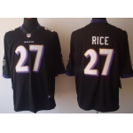 Nike Baltimore Ravens #27 Ray Rice Black Limited Jersey