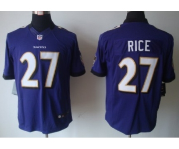 Nike Baltimore Ravens #27 Ray Rice Purple Limited Jersey