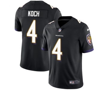 Nike Baltimore Ravens #4 Sam Koch Black Alternate Men's Stitched NFL Vapor Untouchable Limited Jersey