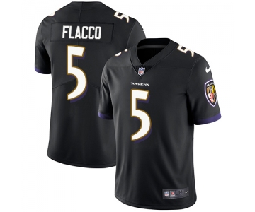 Nike Baltimore Ravens #5 Joe Flacco Black Alternate Men's Stitched NFL Vapor Untouchable Limited Jersey