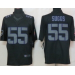 Nike Baltimore Ravens #55 Terrell Suggs Black Impact Limited Jersey