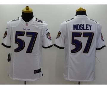 Nike Baltimore Ravens #57 C.J. Mosley 2013 White Limited Jersey