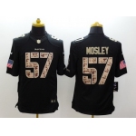 Nike Baltimore Ravens #57 C.J. Mosley Salute to Service Black Limited Jersey