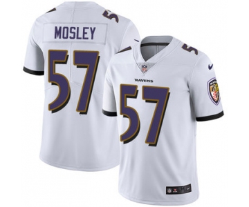 Nike Baltimore Ravens #57 C.J. Mosley White Men's Stitched NFL Vapor Untouchable Limited Jersey