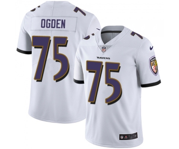 Nike Baltimore Ravens #75 Jonathan Ogden White Men's Stitched NFL Vapor Untouchable Limited Jersey