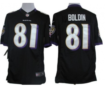 Nike Baltimore Ravens #81 Anquan Boldin Black Limited Jersey