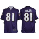 Nike Baltimore Ravens #81 Anquan Boldin Purple Limited Jersey