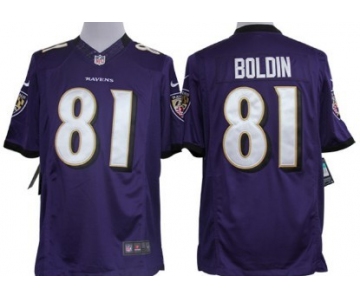 Nike Baltimore Ravens #81 Anquan Boldin Purple Limited Jersey