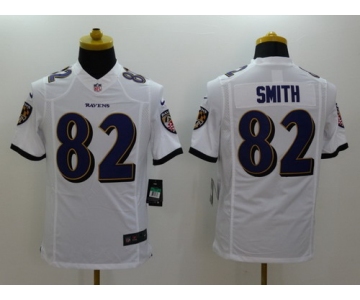 Nike Baltimore Ravens #82 Torrey Smith 2013 White Limited Jersey