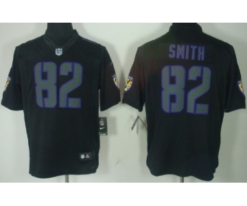 Nike Baltimore Ravens #82 Torrey Smith Black Impact Limited Jersey