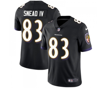 Nike Baltimore Ravens #83 Willie Snead IV Black Alternate Men's Stitched NFL Vapor Untouchable Limited Jersey