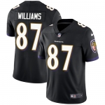 Nike Baltimore Ravens #87 Maxx Williams Black Alternate Men's Stitched NFL Vapor Untouchable Limited Jersey