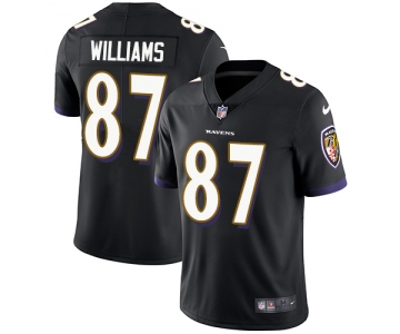 Nike Baltimore Ravens #87 Maxx Williams Black Alternate Men's Stitched NFL Vapor Untouchable Limited Jersey