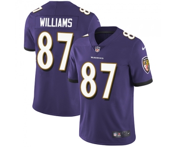Nike Baltimore Ravens #87 Maxx Williams Purple Team Color Men's Stitched NFL Vapor Untouchable Limited Jersey