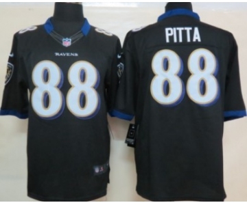 Nike Baltimore Ravens #88 Dennis Pitta Black Limited Jersey